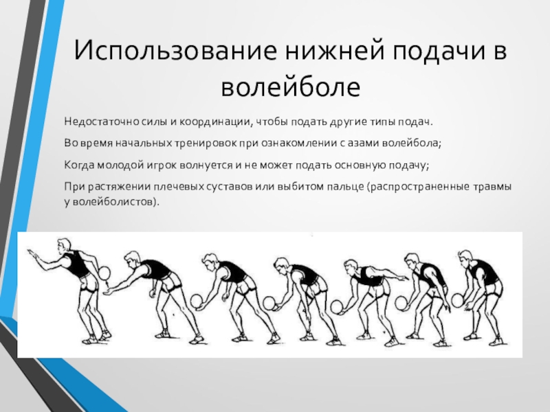 Нижний использовать. Виды подач в волейболе. Разновидности подачи в волейболе. Ошибки при подаче в волейболе. Упражнения для нижней подачи.