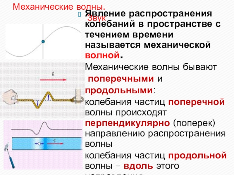 Механические колебания и волны звук. Механические волны бывают. Механические волны продольные и поперечные волны. Механические волны в медицине. Продольные колебания.