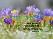 Прзезентация Времена года - ВЕСНА для обучающихся с интеллектуальной недостаточностью