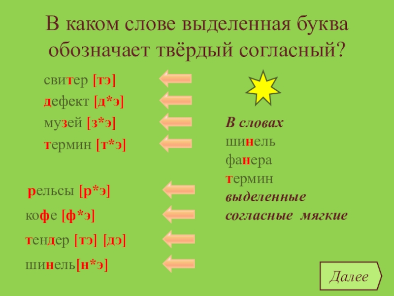 В каком слове согласный перед е произносится мягко компьютер