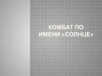 Презентация по обществознанию 5 класс  Комбат по имени Солнце.