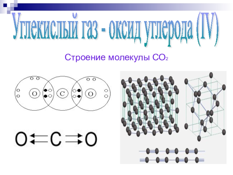 Образование молекулы углекислого газа