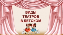 Презентация Виды театров в детском саду