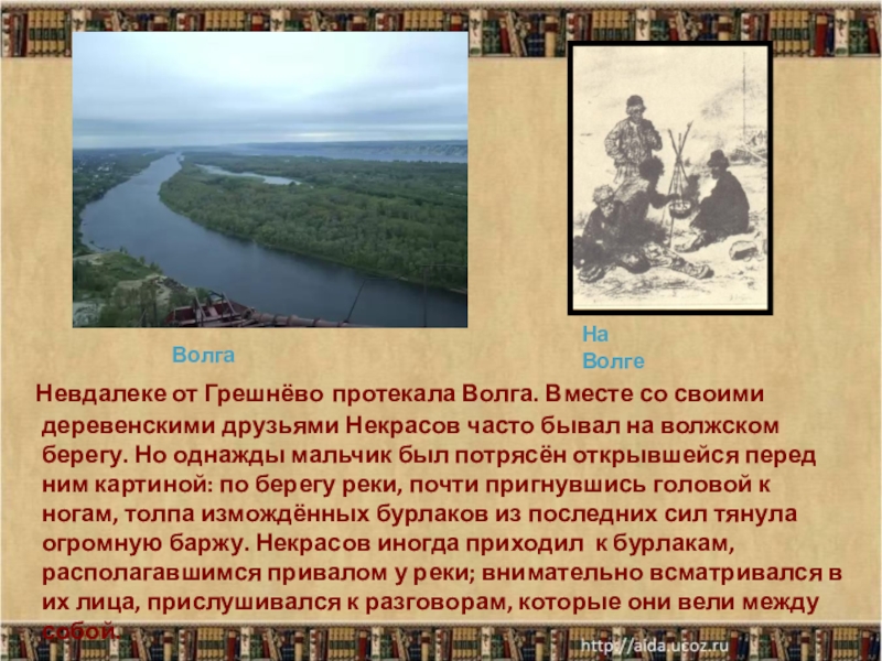 Невдалеке проглядывали остатки то ли. Река Волга Некрасов. Некрасов Грешнево Волга.