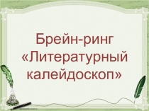 Презентация по литературе Литературный калейдоскоп