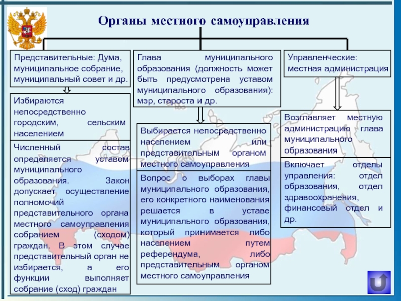 План органы местного самоуправления егэ