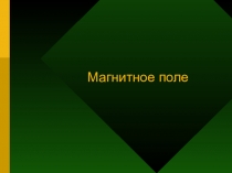 Презентация по физике Магнитное поле