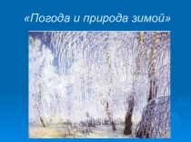 Презентация к уроку развития речи Зима