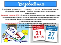 Презентация для информационного стенда ЕГЭ 2016 математика