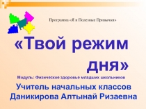 Твой режим дня 2 класс