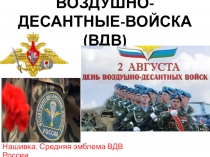 Презентация для классного часа о ВДВ