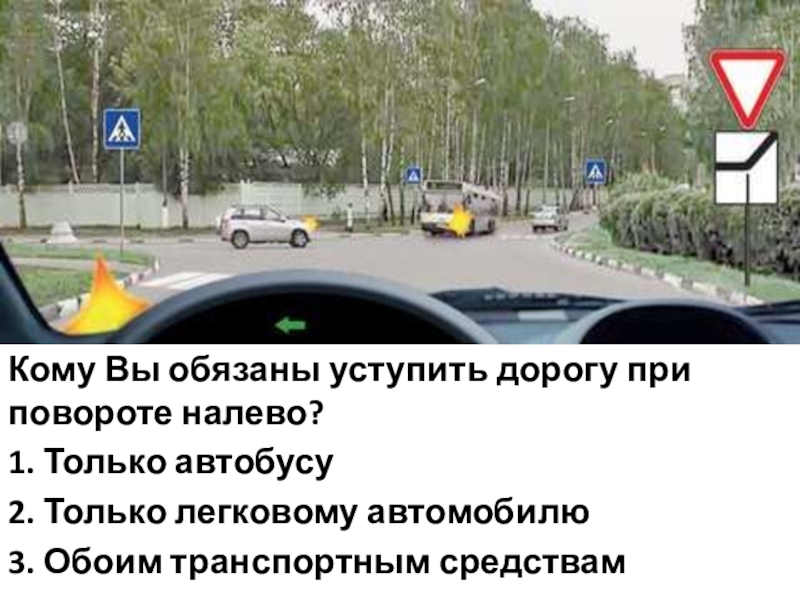 Обязаны уступить дорогу автобусу