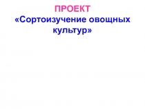 Презентация по экологии на тему Овощные культуры