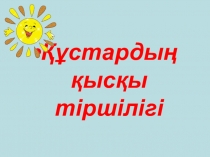 Құстардың қысқы тіршіліктерігі презентация