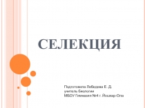 Презентация к уроку Селекция и генетика
