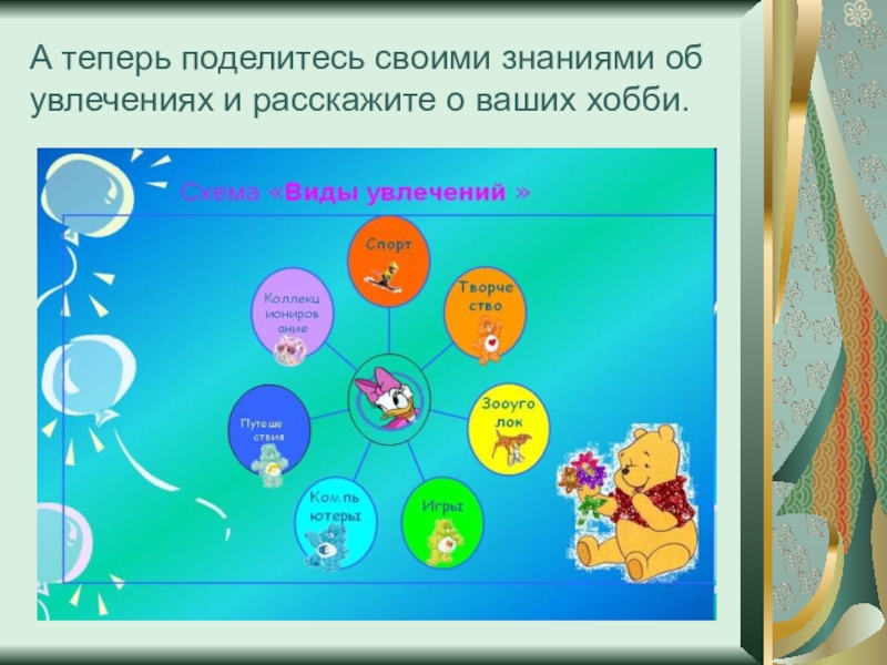 Презентация на тему увлечения