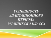 Успешность адаптационного периода