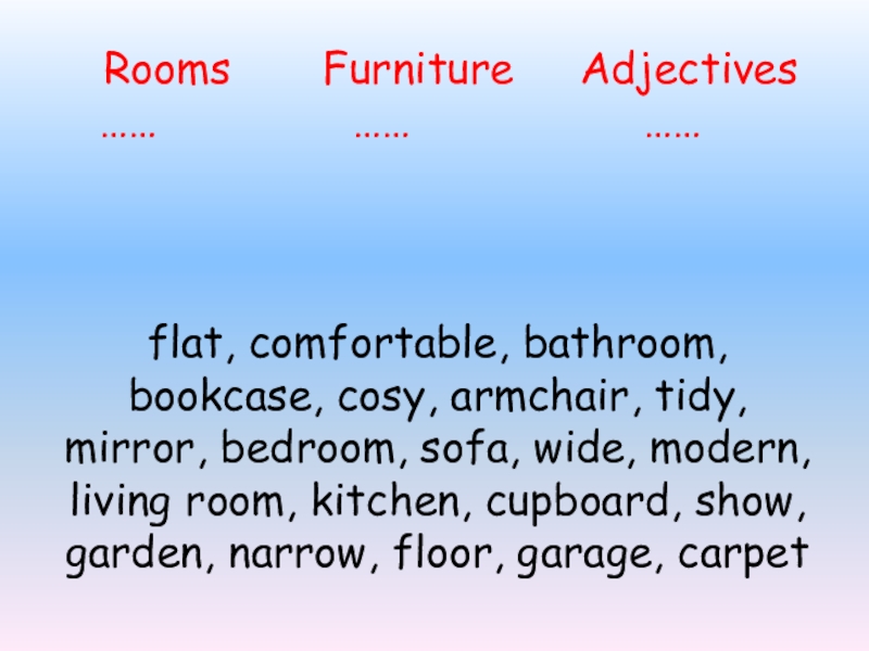 Презентация по английскому языку для 4 класса Описание комнат в доме. Объектные местоимения.