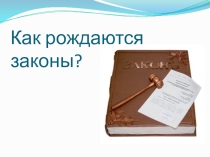 Презентация для проведения Парламентского урока Как рождаются законы?