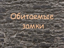 Презентация Кто живет сейчас в замках?