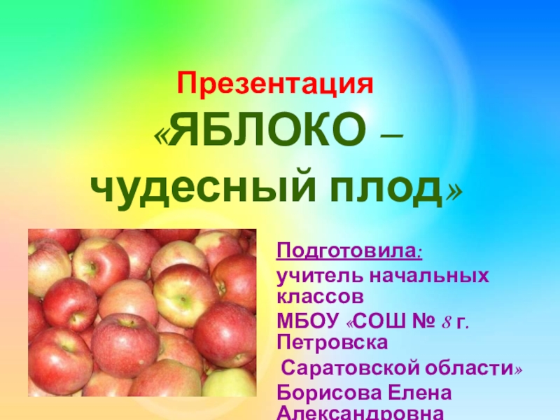 Яблоки Елена Фото