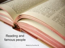 Информационный продукт проекта Reading? Why not! - Famous people and Reading