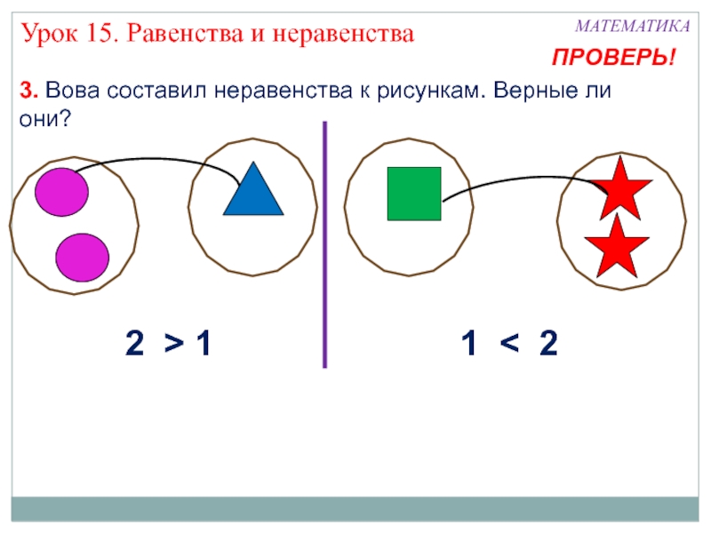 Равенство неравенство 2 класс презентация