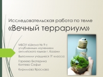 Презентация к проекту Вечный террариум.