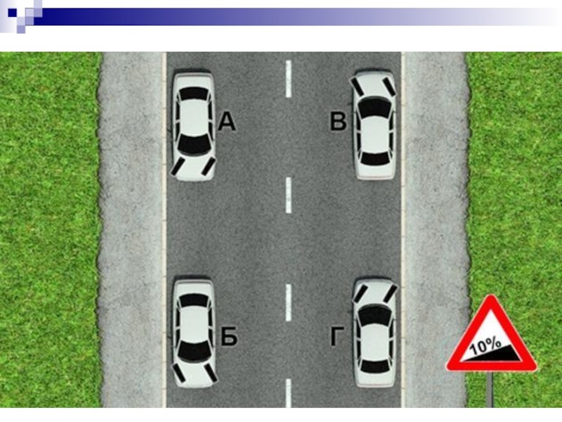 Скатывание автомобиля при остановке на подъеме. Остановка на подъеме и спуске. Парковка автомобиля на спуске. Остановка на спуске и подъеме ПДД.