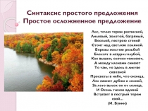 Презентация по русскому языку Простое осложненное предложение. Обособление определений и приложений. Обобщение