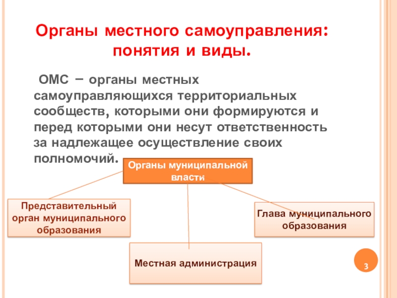 Система органов местного самоуправления в рф схема