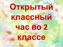 Презентация классного часа по теме Береги и люби природу