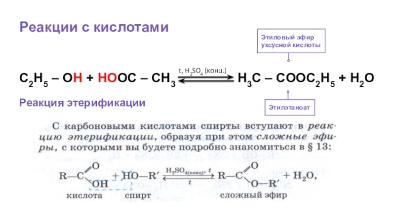 Бензойная кислота и этанол
