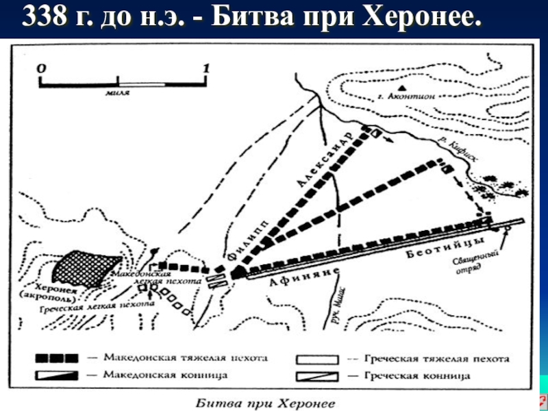 Битва при херонее карта