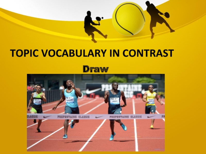 Topic vocabulary in contrastDraw