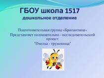 Презентация по проекту Пчелка-труженица