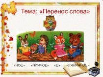 Презентация по русскому языку на тему Перенос слов (2класс)