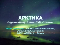 Урок по окружающему миру в 4 классе Суровая Арктика