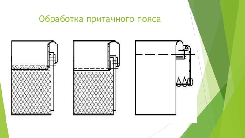 Презентация обработка верхнего среза юбки притачным поясом