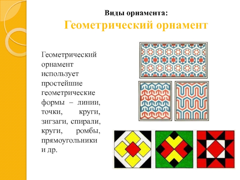 Презентация геометрический орнамент