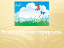 Презентация к уроку окружающего мира  Разнообразие природы( 3 класс)