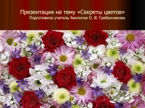 Презентация к уроку по биологии в 7 классе  Секреты цветов