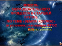 Презинтация - МОДЕЛЬ ОБРАЗОВАТЕЛЬНОГО ПРОЦЕССА В СТАРШЕЙ ГРУППЕ