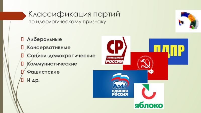 Реферат: Многопартийность и политические партии (статус)