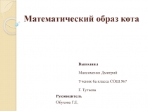 Презентация по математике на тему: Математический образ кота (6 класс)