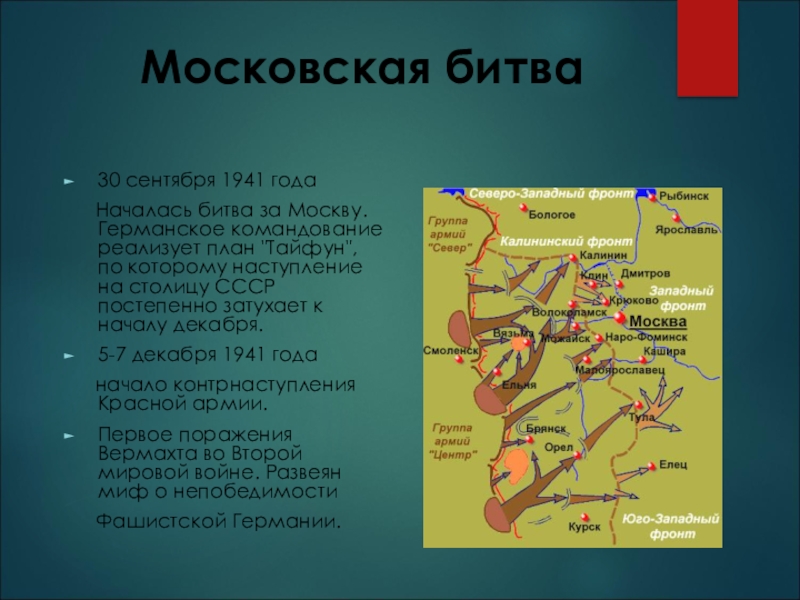 Московская битва название операции