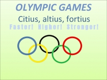 Презентация к уроку Olympic games