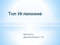 Презентация по биологии на тему Тип Иглокожие. Общие признаки и характеристика классов