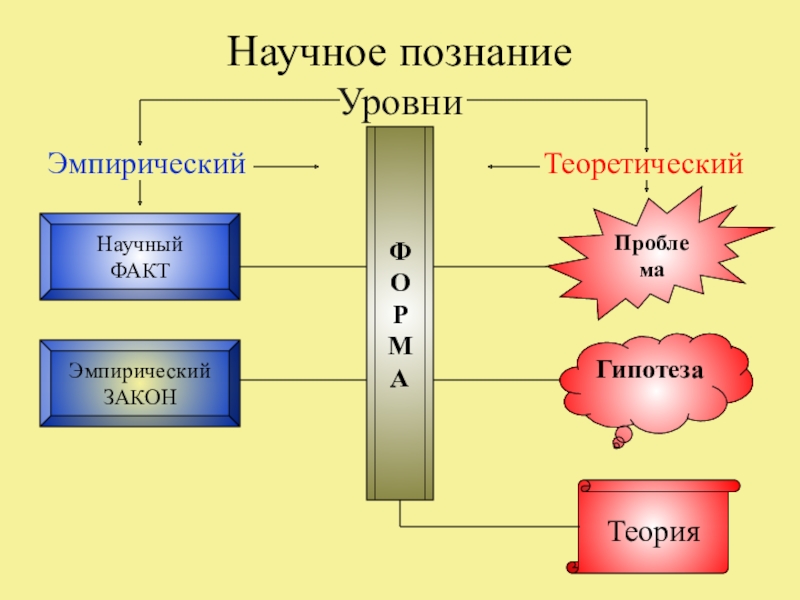 Знание 10 класс. Теория познания 10 класс. Эмпирический закон. Научный факт эмпирический закон проблема гипотеза теория. Научное познание любви.