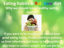 Презентация по теме Healthy food